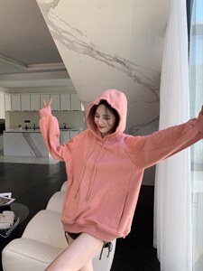 冬季新款 加绒卫衣,女装卫衣/绒衫,卡希妮(5F)