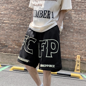 夏季美式ins潮流宽松休闲五分裤发泡字母运动短裤男 K3937-P28图片