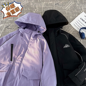 2025冬季防水防风滑雪服男加棉加厚反光条保暖时尚外套M69-P170图片