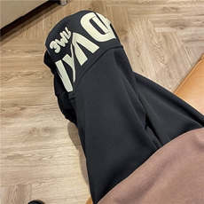 冬季菠萝格加绒宽松休闲卫裤字母发泡印花B315-K23404JR-p55控68，男装休闲裤，电商B315