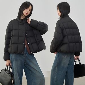 现货2025年冬季新款羽绒服90白鸭绒休闲风女图片