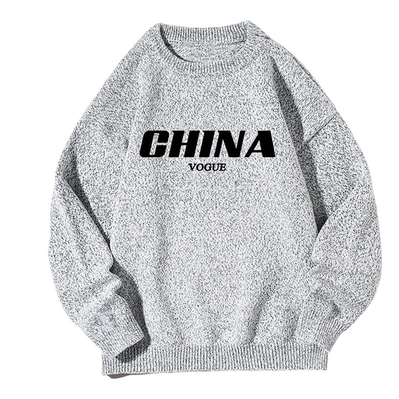 加厚加绒毛衣男大码毛线衣男针织衫M19001-P45加绒款-P65白底,男装针织衫/毛衣,电商A040A