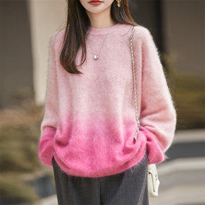 2025年秋季时尚百搭简约加厚羊毛衫，女装羊毛衫，昭美羊绒
