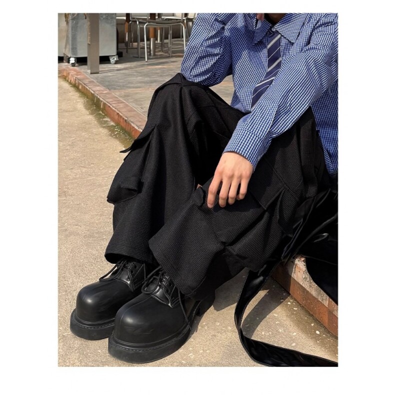 W10299-P60网图现货美式休闲大口袋宽松机能休闲裤,男装休闲裤,星座1608