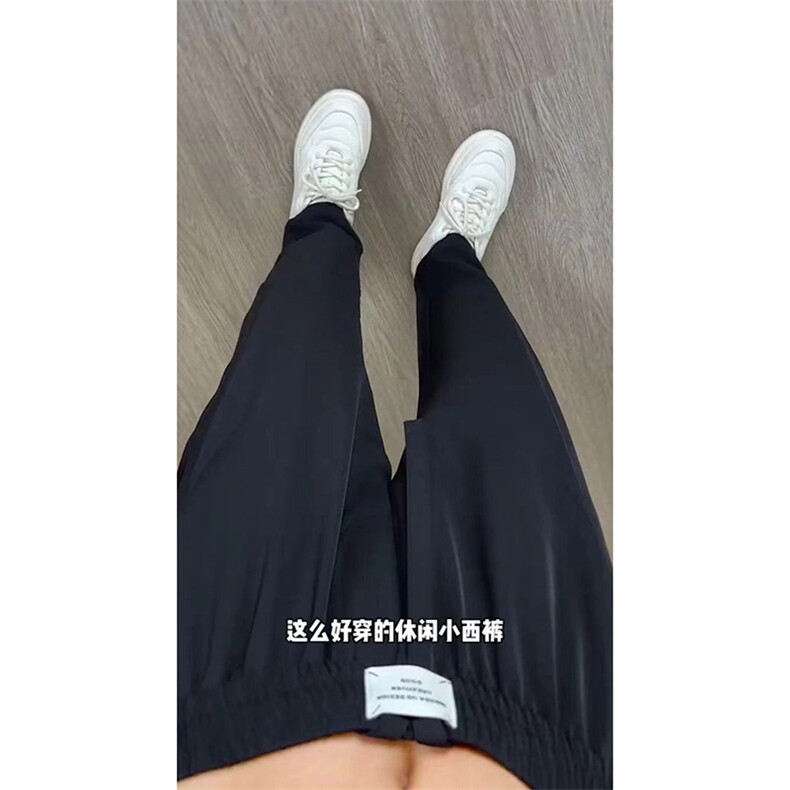 夏季美式高街hiphop冰丝休闲九分裤货号K2423P45,男装休闲裤,电商A063