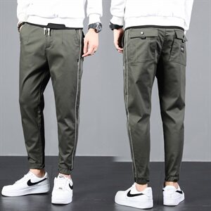 新款潮流休闲裤男时尚哈伦版型束脚裤百搭男裤子K701-P45图片
