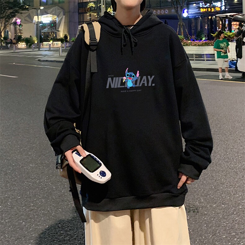 WY2173-P35加绒款-P40纯棉连帽卫衣男大码运动帽衫宽松薄外套男，男装卫衣，电商A040