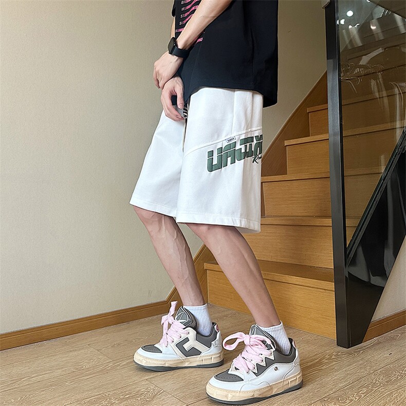 夏装休闲短裤男潮牌ins宽松休闲百搭韩版五分裤D0172-P35,男装牛仔裤,星座308B-2