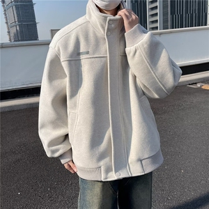 秋冬季美式复古麂皮绒外套男女宽松休闲百搭设计感小众棉衣外套潮图片
