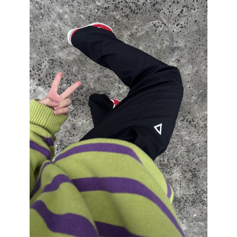 【有货】XXK324CC-特P40三角标裤子男女直筒宽松休闲裤,男装休闲裤,星座1007（原301D）