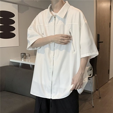 夏季新款衬衫潮流慵懒男方领衬衫W2230P38，男装衬衫，星座1116-2