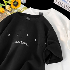 t恤男生美式短袖夏季潮牌五分袖TT236-P42，男装T恤，星座308B-2