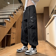 24春款纳米皱工装裤休闲裤束脚裤男KP205P55，男装休闲裤，星座1204-3