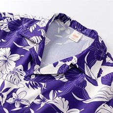 威夷风印花短袖翻领衬衫男青年夏季2025年新款休闲宽松薄款衬衣，男装衬衫，星座506B