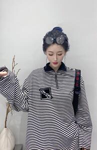 现货，2021秋装新款条放卫衣图片
