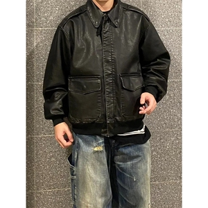网图现货 春季工装夹克皮衣 飞行员外套 1209-1-JK19-P90主推可谈图片