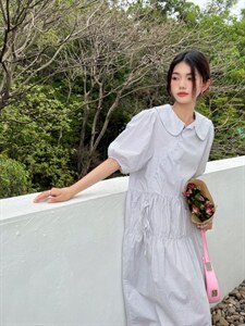 时尚韩版宽松连衣裙，胖瘦都能穿图片