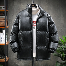 特批70新款港风中性印花皮棉衣外套保暖御寒皮棉服PY8933-P70，男装棉衣，电商A128