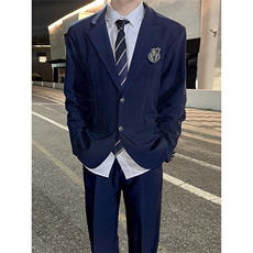 学院风男生西服上衣ins英伦风学生痞帅西装外套班服潮JKW67，男装西服套装，星座516A