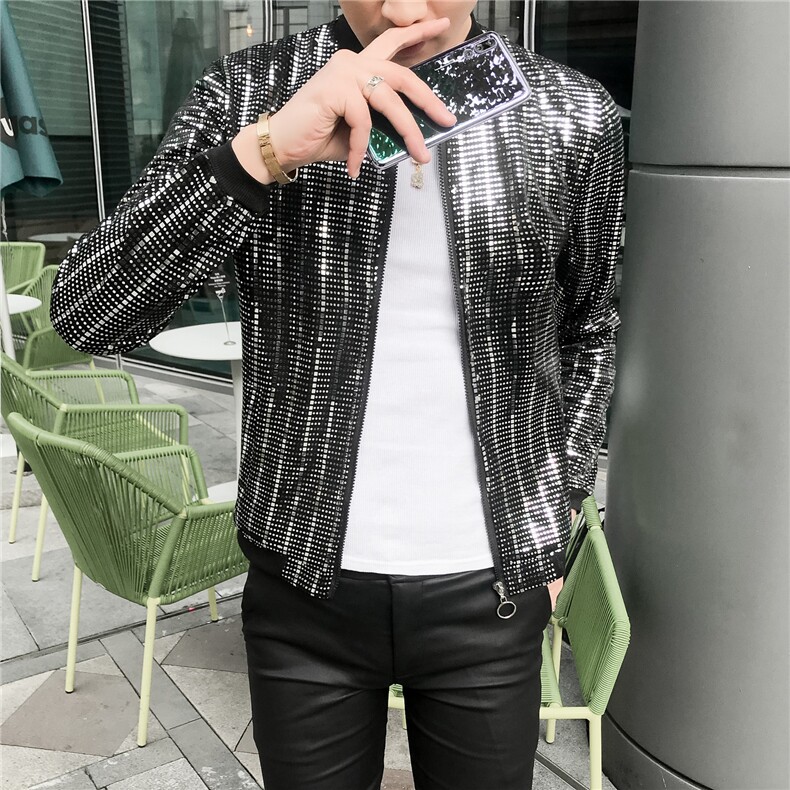 2021夏季新款男士个性时尚防晒衣夜店发型师夹克社会外套A95-P60,男装夹克,星座419（原A233）