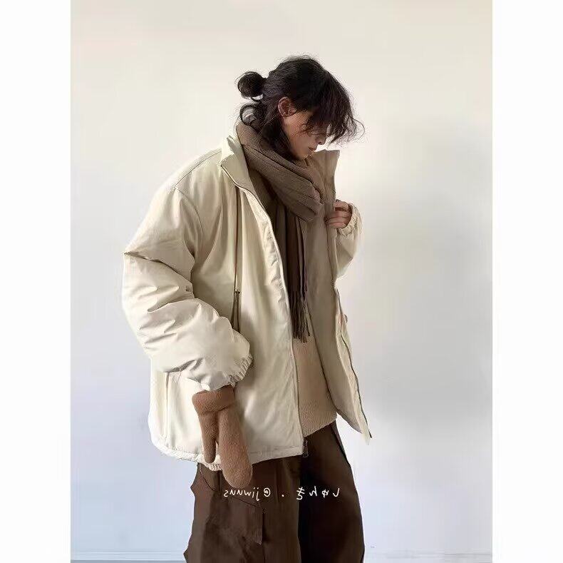 F623P80长袖甜美流行立领拉链日系复古卡其色工装棉衣男女,男装棉衣,星座512-6