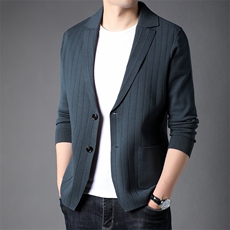 男士2023年春秋季新款长袖针织开衫青年休闲外套服装FF8003-P85，男装针织衫/毛衣，星座1105-3