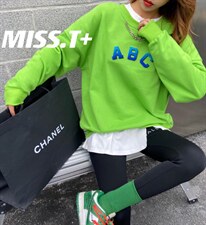 【现货】ABC牙刷绣卫衣，5个色，女装卫衣/绒衫，MISS T+