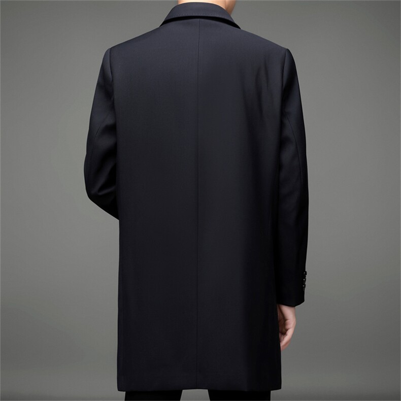 BAMJ8608春秋款商务精品男士派克风衣中长款简约大气高端P170,男装风衣,钱塘207-2