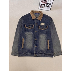 【有货】J40CC-特P78美式水洗牛仔外套男高级感拼接工装夹克，男装夹克，星座1007（原301D）