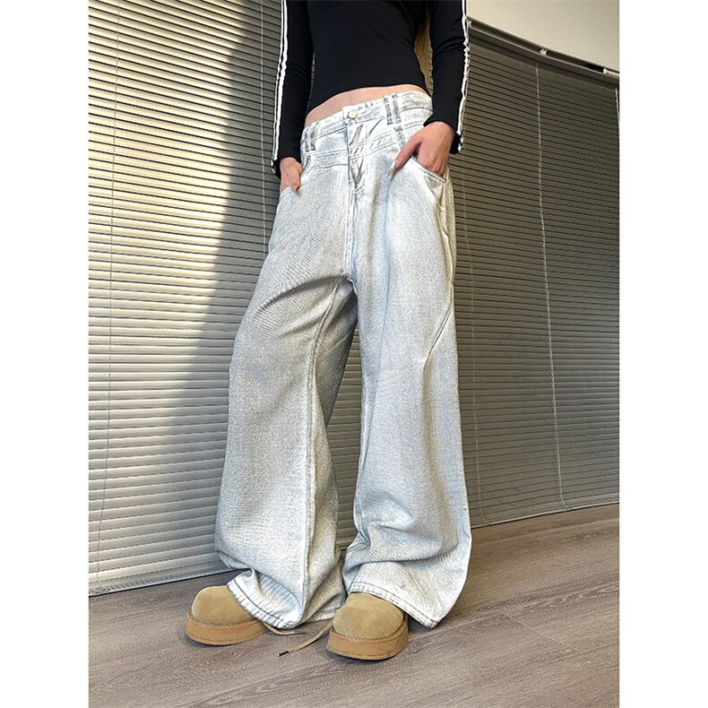 903-AK327-特P55【S-3XL】白色脏脏牛仔裤!3,男装牛仔裤,星座903