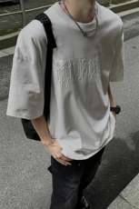 港风钢印字母潮短袖T恤男DT77775P25块特价控48：供抖音视频，男装T恤，星座227-7