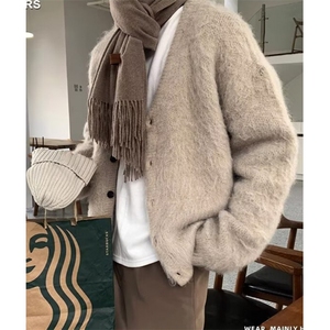 日系流行ins文艺时尚慵懒新款貂毛开衫毛衣原宿简约百搭 MV13,男装针织衫/毛衣,星座1116A（原606A-3）