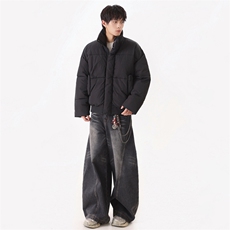 现货立领棉衣男士美式加厚外套潮牌工装棉服M0817-P83，男装棉衣，星座308B-2