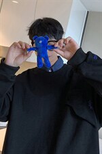 2026港风刺绣字母小熊卫衣男大码M-5XL情侣潮卫衣WY8745P60控88，男装卫衣，星座227-7