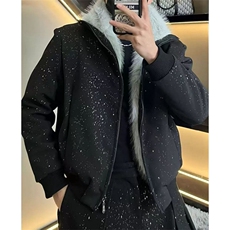 冬季内里全毛毛呢星空夹克外套男士宽松加厚保暖棉服MF924，男装夹克，星座1116A（原606A-3）