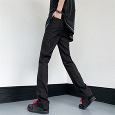 B221美式ins高街暗黑小众铆钉修身小脚休闲裤子LK23092-P60控78，男装休闲裤，电商B221