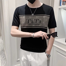 夏季男士t恤修身半袖潮流休闲圆领体恤帅气青年休闲半截袖T3345，男装T恤，星座1116A-2（原606A-1）