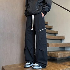 春秋季新款学生青少年直筒阔腿休闲运动美式宽松男士KZ630-P52，男装休闲裤，星座308B-2
