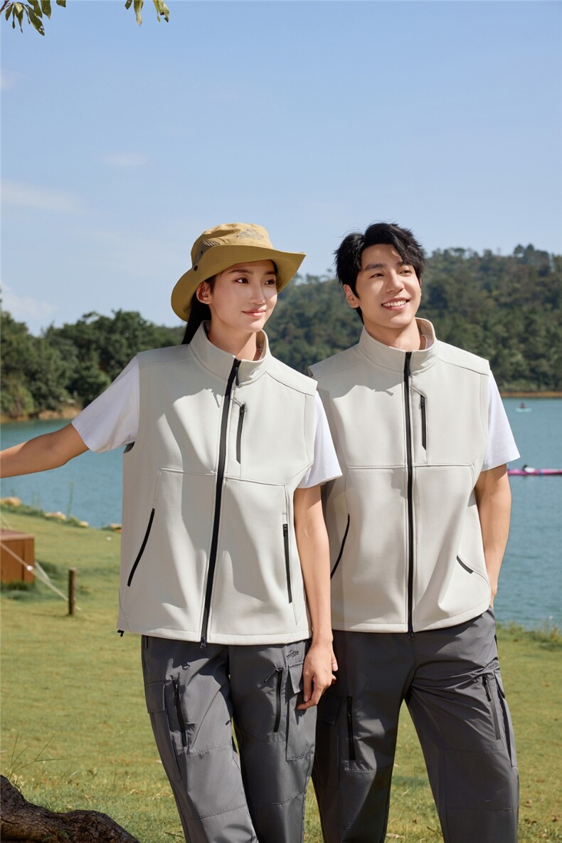 2025百搭时尚简约立领马甲男女同款，女装短外套，衫都服饰