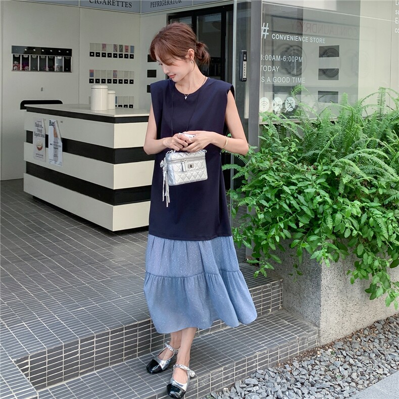 夏季连衣裙中长款女,女装连衣裙,秋水欣儿