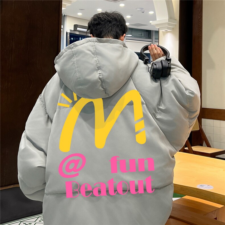 棉袄厚外套港风日系棉衣纯色棉服大码面包服1016-1M07P90K118,男装棉衣,星座1016-1（原电商B408-1）