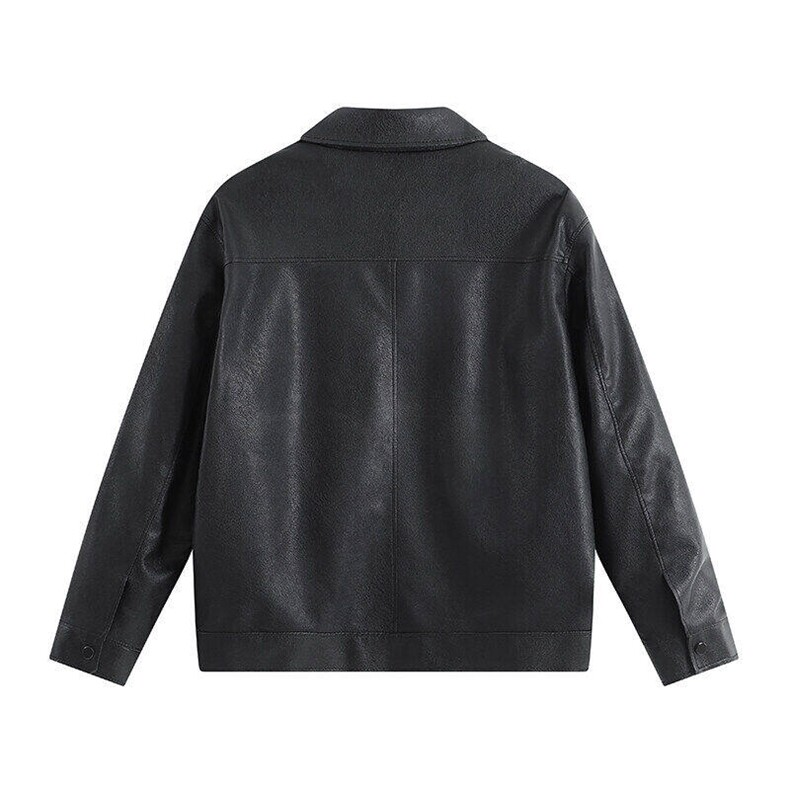 秋冬新品跨境男装PU皮夹克男士潮流修身机车服皮衣男潮流2301,男装皮衣,星座1407