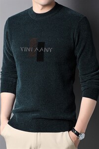 2023秋冬季新款加厚加绒毛衣男士休闲保暖针织衫上衣QLM77626P95，男装针织衫/毛衣，钱塘6003（原4033）
