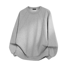 抖音得物高品质二开26春装美式高街重磅结构螺纹拼接圆领卫衣X095，男装卫衣，电商A486-1