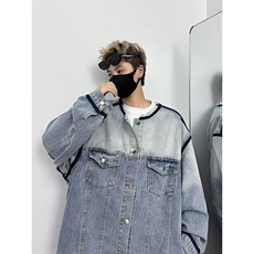 牛仔外套秋季设计感夹克宽松显瘦上衣潮2567P67，男装工装外套，星座410-2