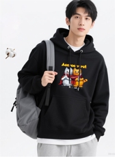 2025年秋季通勤套头带围巾的猫，女装卫衣/绒衫，花可