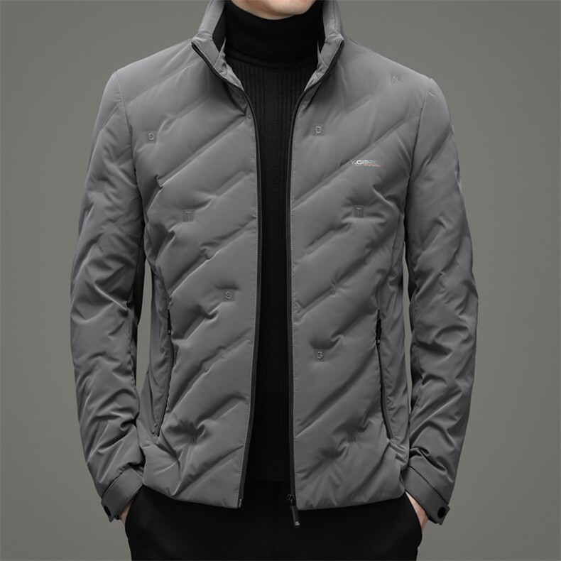 中年男立领羽绒服男冬季中年男爸爸冬装休闲款外套YLS2103-P250,男装羽绒服,电商B212（原钱塘6029）