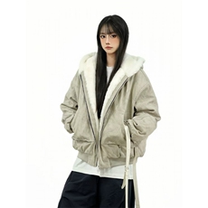 加绒加厚冬款男女连帽棉衣毛领座山雕铆钉扎染棉袄外套MY95P115，男装棉衣，星座1013-1