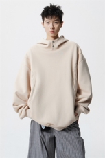 8XL-M美式重磅连帽卫衣大码结构设计拼接上衣秋季外套WY9106特P50，女装短外套，电商B238