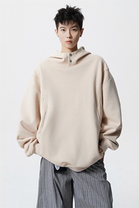 8XL-M美式重磅连帽卫衣大码结构设计拼接上衣秋季外套WY9106特P50图片